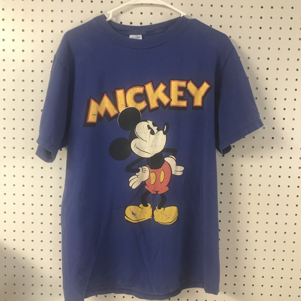 Mickey Mouse T Shirt Adult Large Vintage 90s Velva Sheen Disney‎